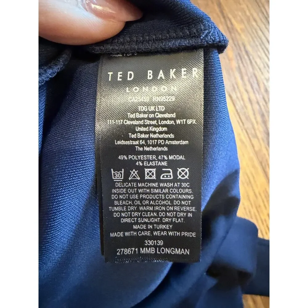 Ted Baker Mens Longman Half Zip Mock Neck Sweater NWT